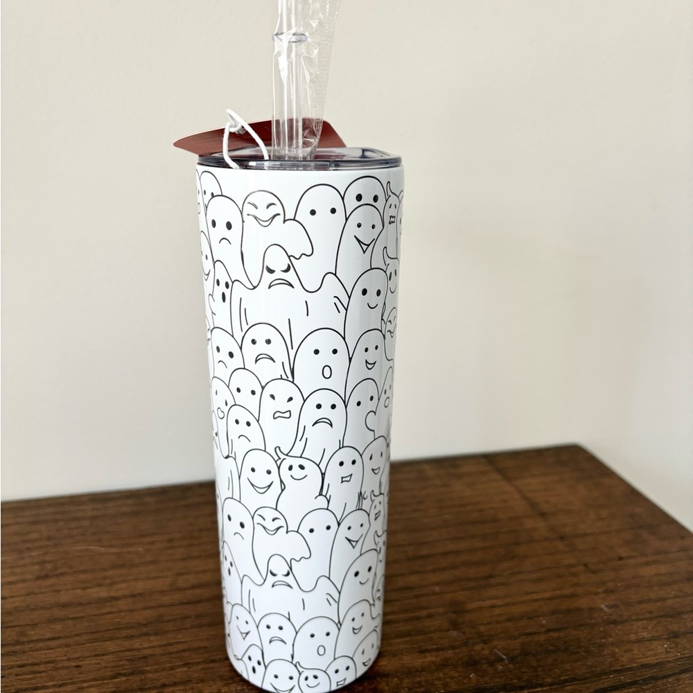🖤👻Black Ghost Halloween Insulated Tumbler